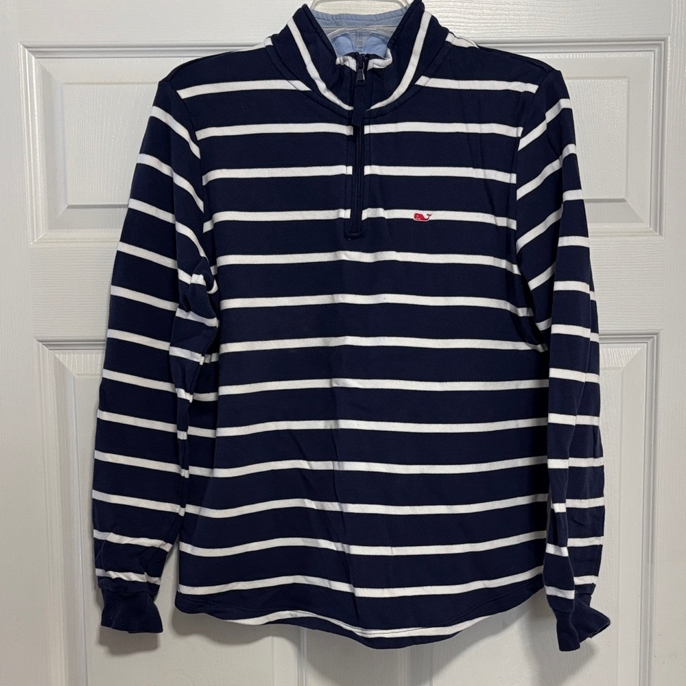 Women’s size Medium Vineyard Vines for Target Navy and White Stripe Shep Shirt